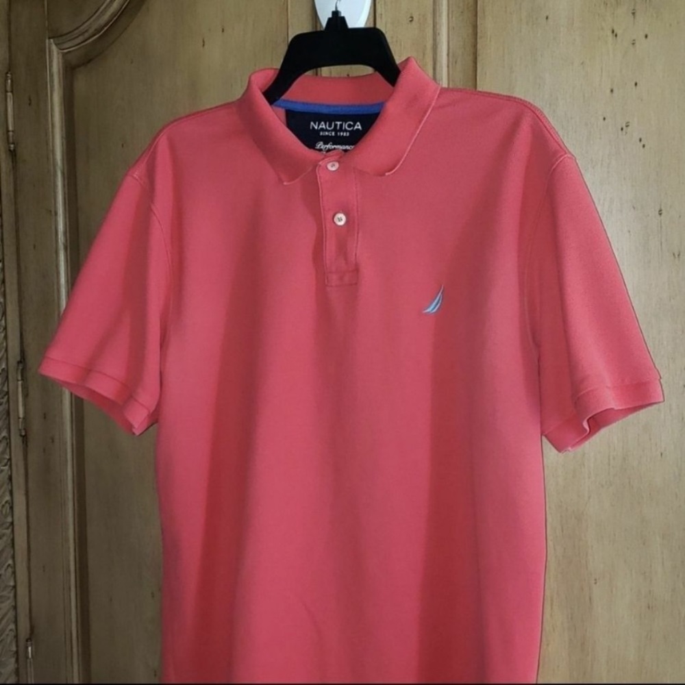 Nautica Performace Deck Shirt Classic Fit Short Sleeve Polo mens